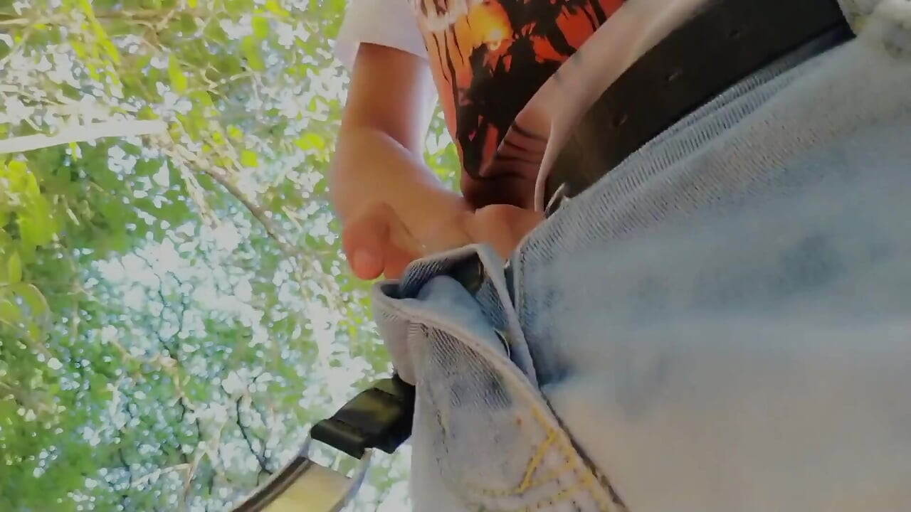 Peeing Into Foreskin Outdoor - Thats Looking Like Inflated Ballon