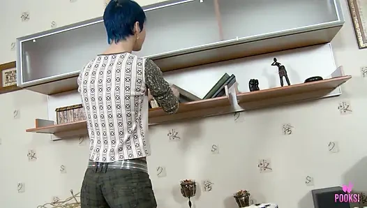 Vahşi binme ve aç minyon piah k için yarak emiyor!