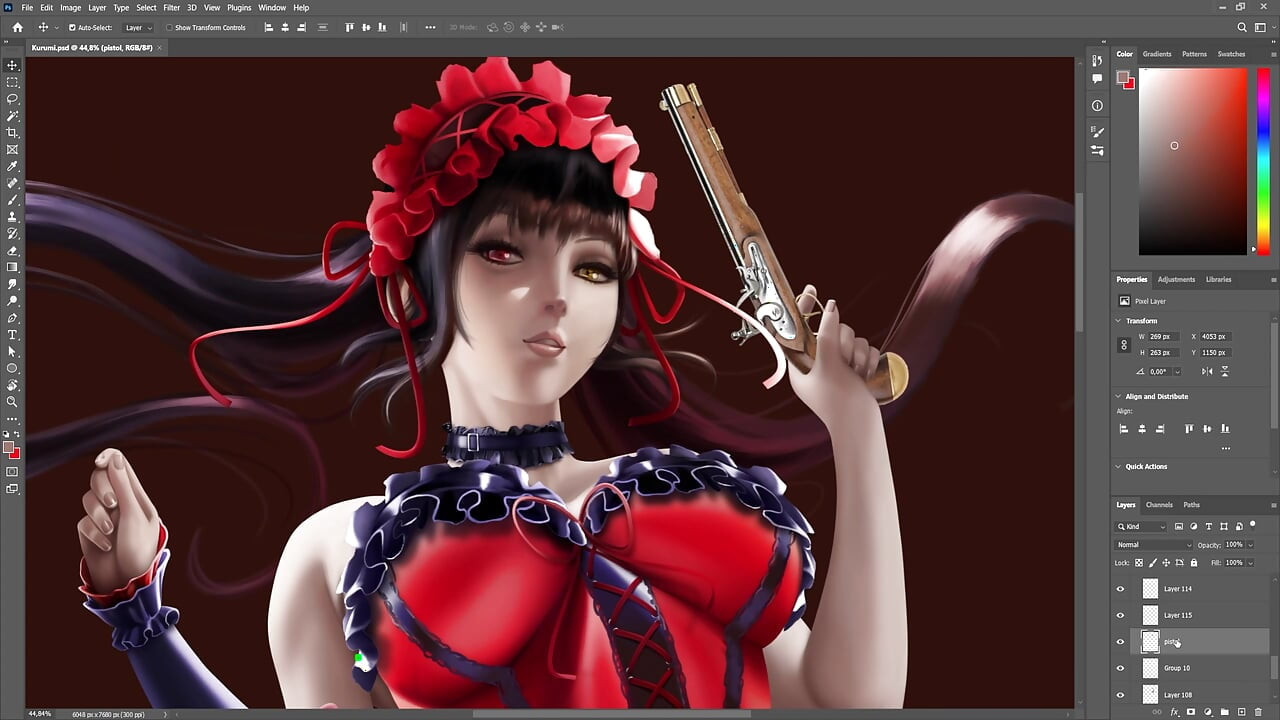 Kurumi timelapse sfw date a live