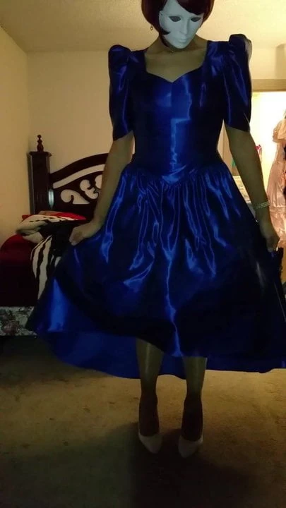 Satin prom dress