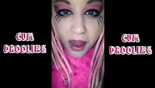 Cum drooling with slurping sounds extended