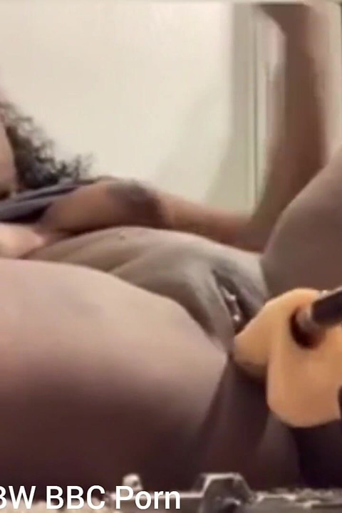 Legs Wide Open Pounding My Pussy with Fucking Machine Stimulating My Clit