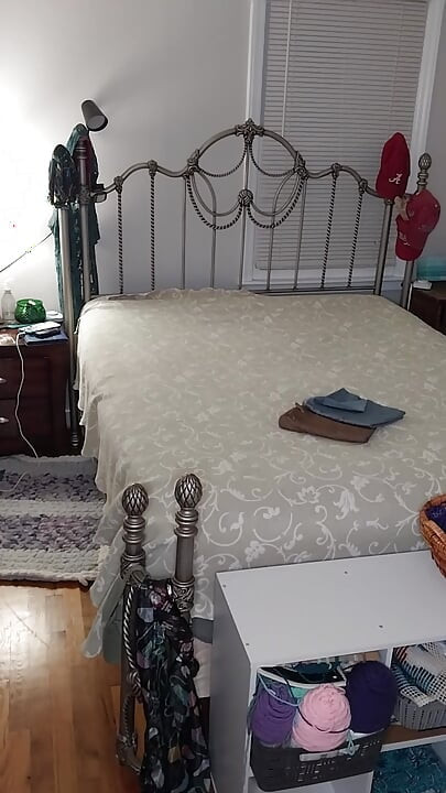 Hot MILF BBW Makes Her Bed Then Masturbates And Has A Good Orgasm!