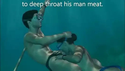 3D sex underwater