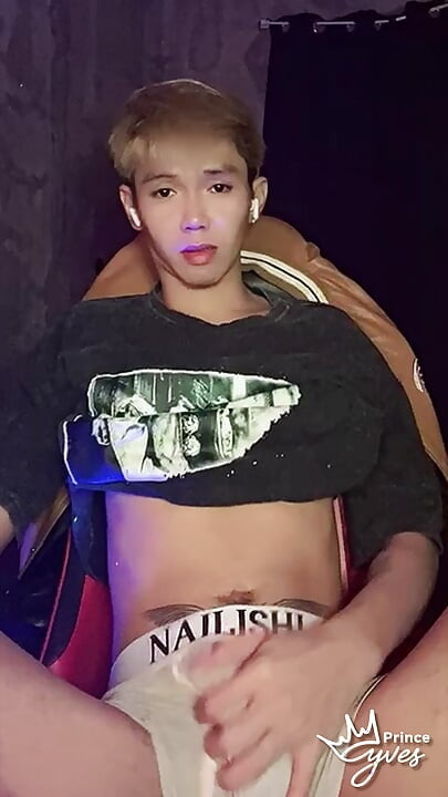 Inked Asian Boy Masturbation and Cumming