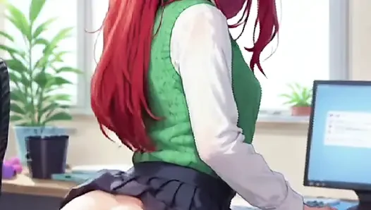 Hentai anime - My friend's girlfriend really knows how to move her ass
