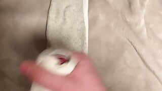 Cum on my white hanes ankle socks