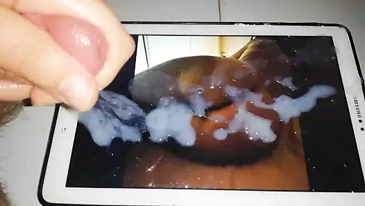 Cumtributing your wife's tanned ass