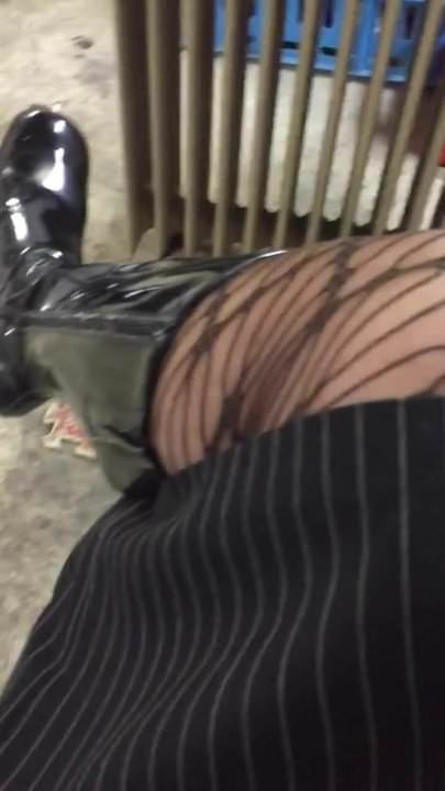 tights boots skirt