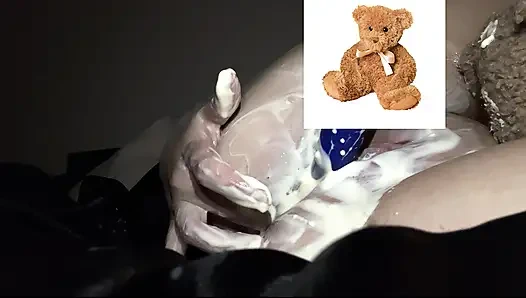 MY KINKY ARAB GIRL MASTUBATES WITH VIBRATOR & MY CUM ALL OVER HER CURVY BODY-  AMATEUR ARABIAN SNOWWHITE