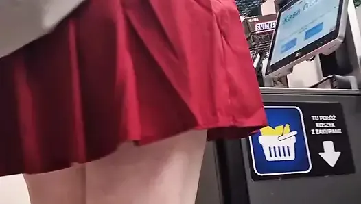 in the store without underwear