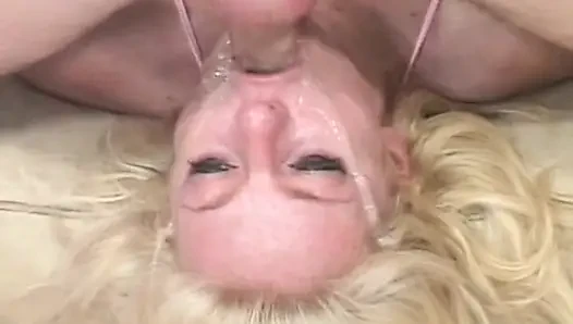 French Blonde Slut Face Fucked in Hardhore Session