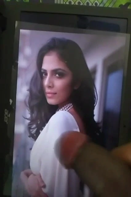 Indian Actress Malavika Mohanan Cock tribute