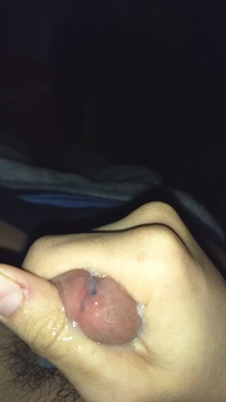 Sloppy masturbation with sexy outcum