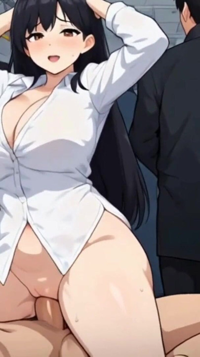Anime public bus threesome sex ( AI generated ) | Clip 3