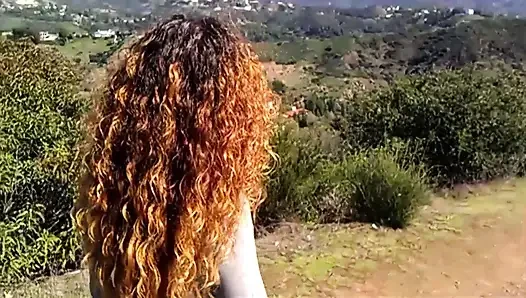 Sucking Black Cock in the Bushes