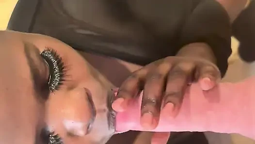 Anderica got a deepthroat and fucked a black ass African girl