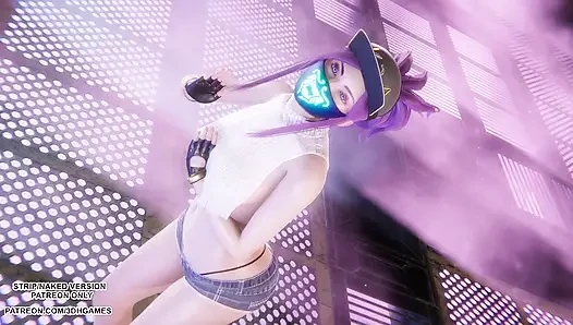 MMD Aespa - Армагеддон - Akali Сексуальный Kpop, танец лиги легенд, хентай без цензуры, 4K 60FPS