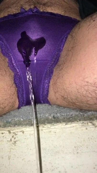 Purple panty piss  ...  Pt.1