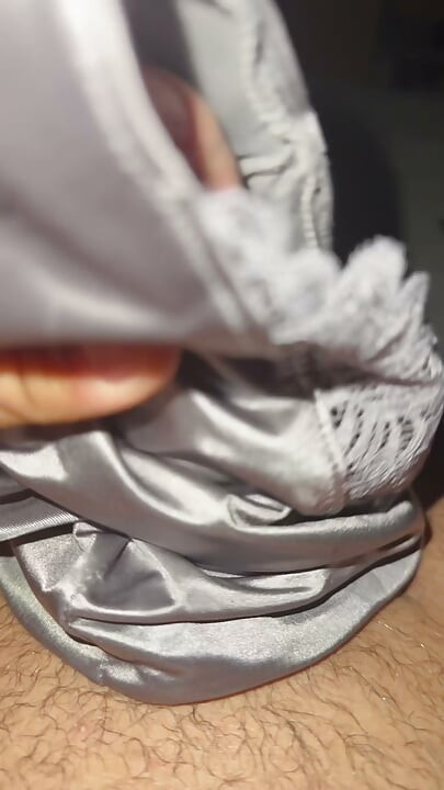 Silver soiled nurse panties