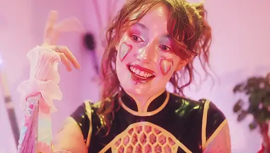 Joy, der clown, interview, latex-domina kitzeln, necken & spielerische kontrolle