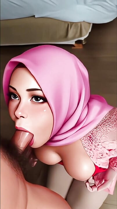 hijab horny girl blowjob
