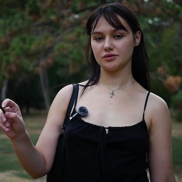 Smoking 120mm Cigarette Outdoors