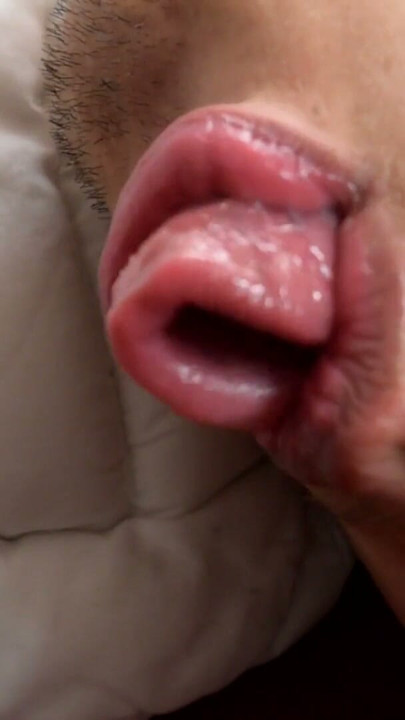 Lip and tongue fetish | Clip 1
