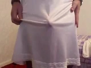Cum In Nylon Slip