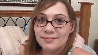 POV Blowjob From Brunette Wearing Glasses