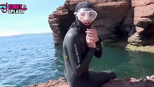 Freediving Fetish Fantasy Fins, Terengah-engah & Kontrol Bawah Air