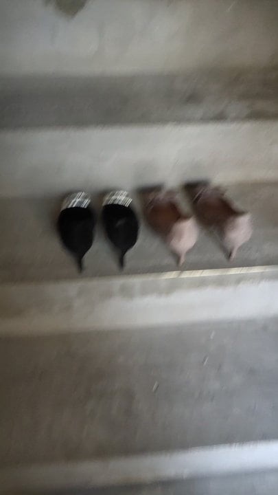 Peeing in her stilettos is a treat