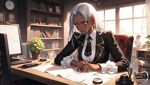 Sultry Ebony Conformity and Darkly Sweet Office Domination!