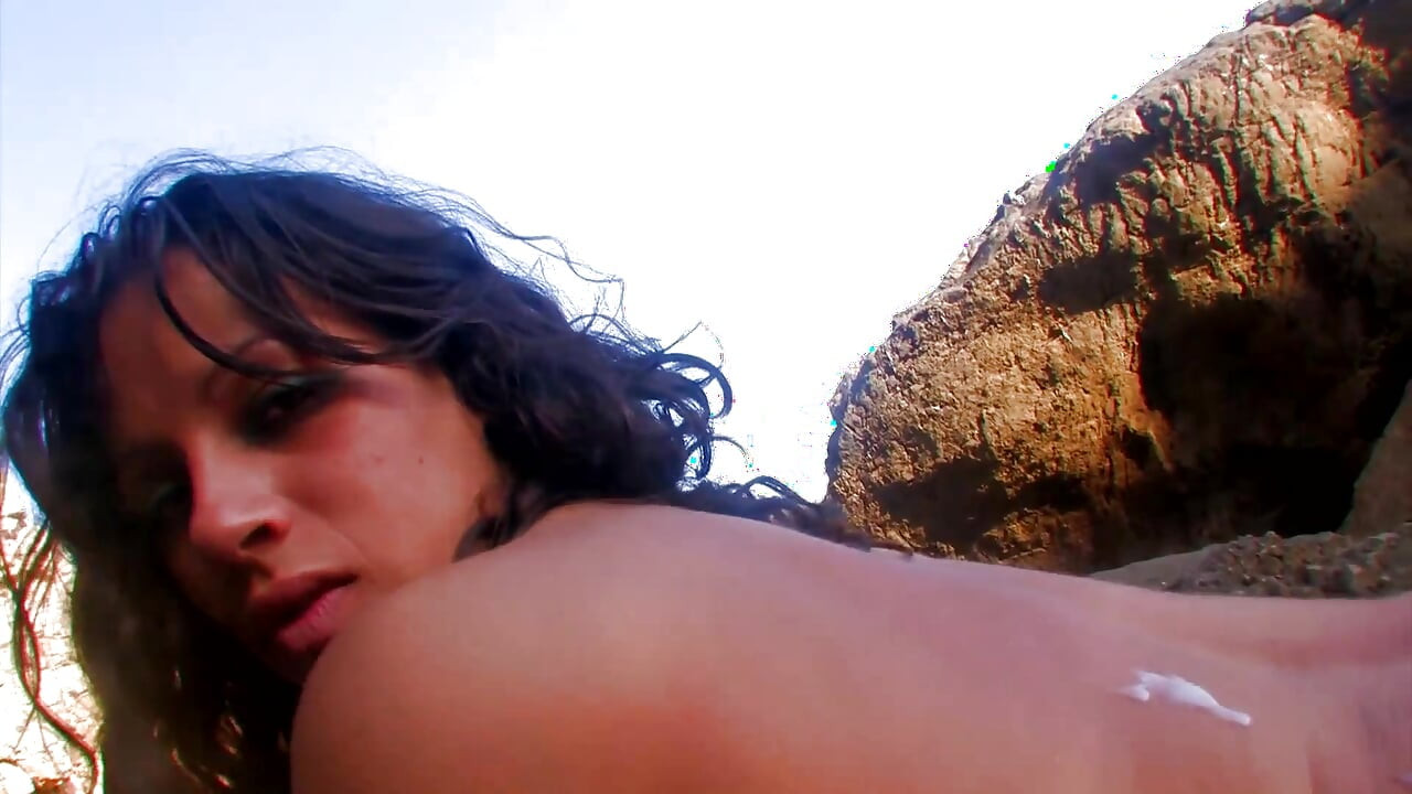 Dirty chick wildly banged at a secluded beach