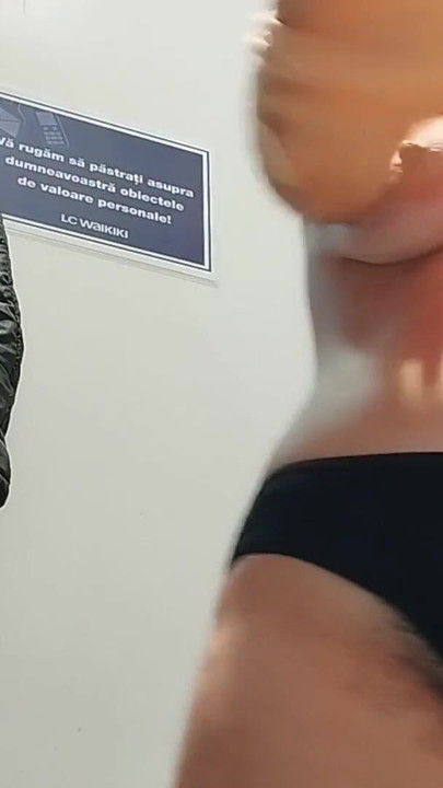 Captivating moment from "Sexy mom tries on panties. Watching a hairy mom, hairy pussy, big tits, big ass."