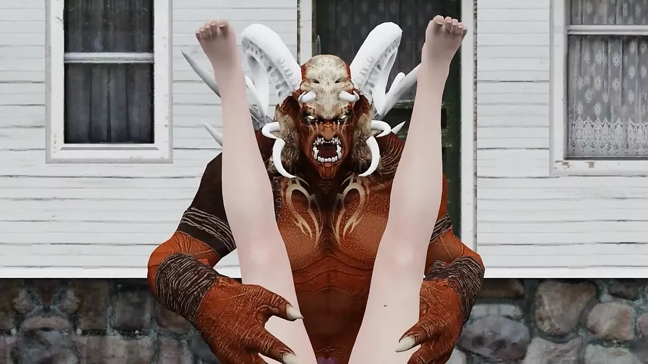 Red Monster hardcore Fucking with Big Dick