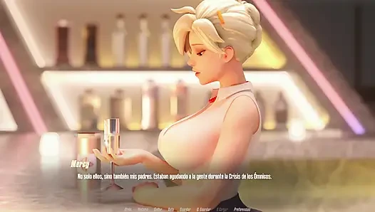 Overwatch XXX - Fucking Pink Lady's Pussy from Overwatch - Mercy's Route