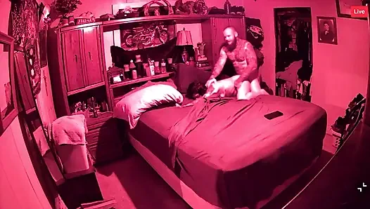 Had to be quiet, his stepmom was in the other room