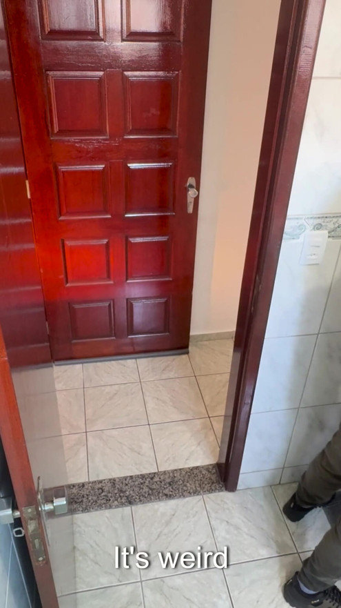 A relative rubs against his step-niece in the bathroom. | Clip 1