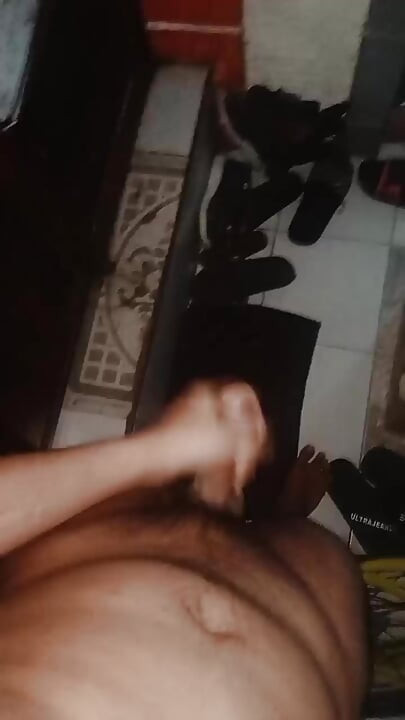 Did He See Me? Horny Twink Stroking Next to Daddy