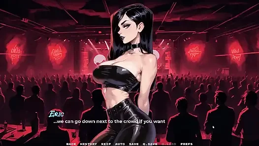 My New Girlfriend [ Taboo Hentai Game ] Ep.40 Goth Girl Blowbang in the Toilet!