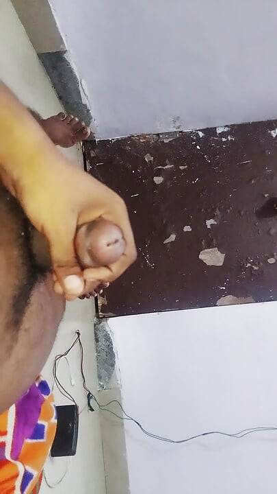 A Indian Yung Boy Playing With His Big Cock And Come