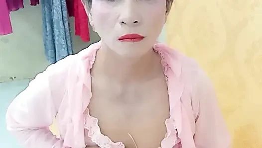 Transgender Oanh Le wearing sexy lingerie porn making love to fuck cock too much pleasure