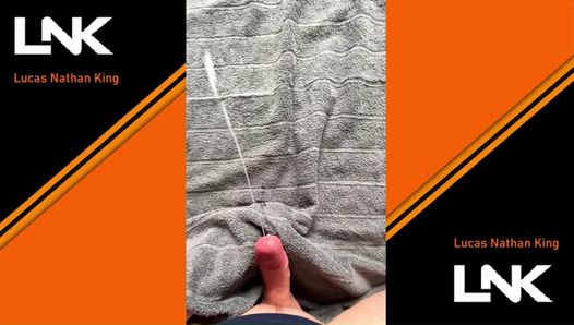 Loud moaning huge hands free cumshot slowmotion after days of edging