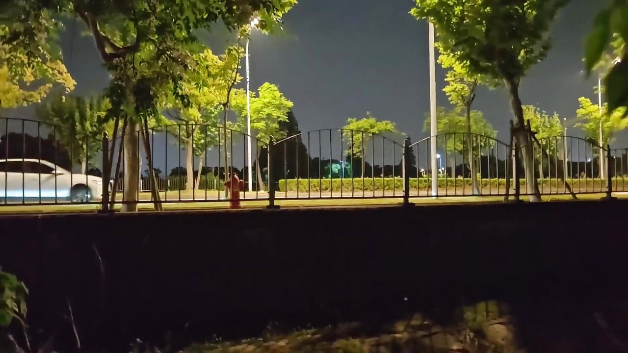 Jerking off with Bare Ass Next to a Busy Road and Cumming