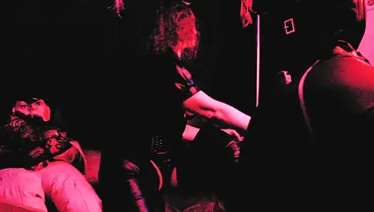 Rubber Slave Pussylingus Eva Latex Femdom Boots Fetish BDSM Kink Big Ass Milf