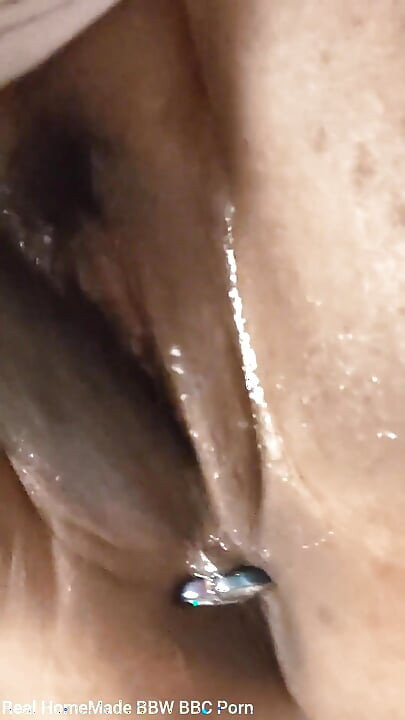 Pounding My Wet Pussy with Big Dildo Stimulating My Clit with Electric Toothbrush