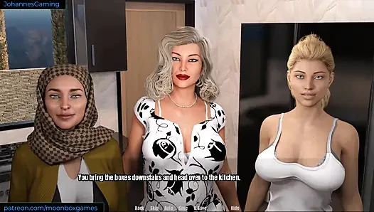 Büyükannenin evi - taşınma zamanı ama önce Asyalı dağınık kızı sikiyorum
