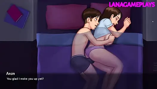 Passionate Sex With Big Boobs Slut Girlfriend & Pussy Creampie - Summertime Saga 3D Hentai Porn Game