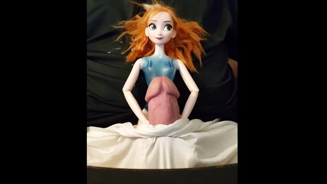 Elsa's Fully Operational Cock Squirts Nasty Cum